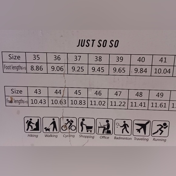 WONESION JUST SO SO SIZE 9.5 ATHLETIC SHOES - Picture 11 of 11